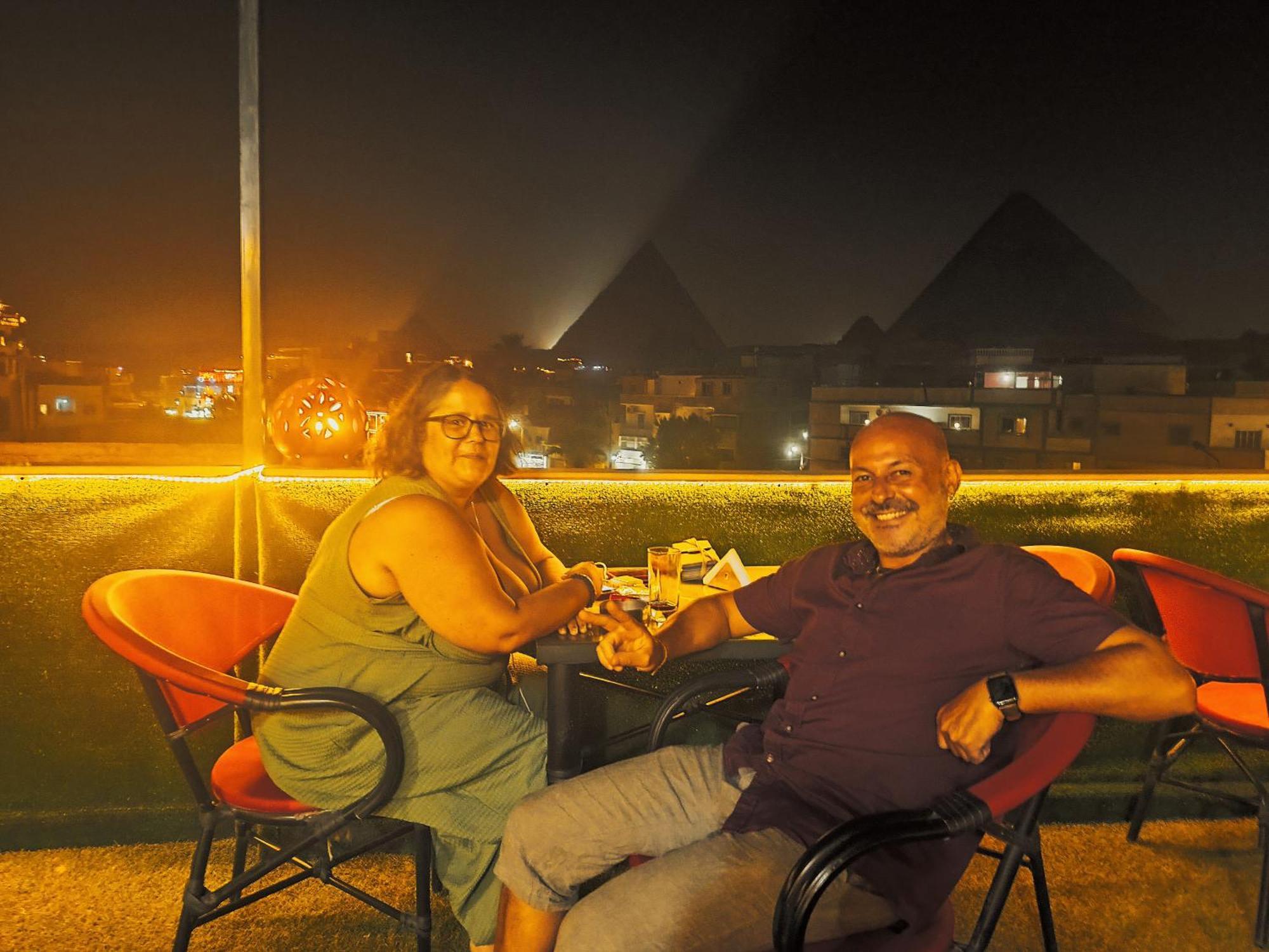 Magic Golden Pyramids View Hotell Kafret el-Gabal Exteriör bild